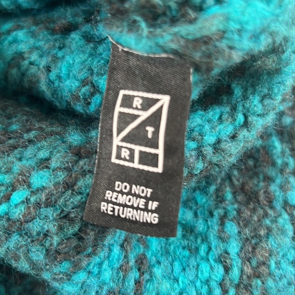 SITA MURT Sweater Women 36 Blue Rent The Runway Stripe Cable Knit Anthropologie - Picture 12 of 15